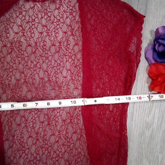 Vintage Chantilly Lace Cardigan Duster / Slip Robe - Picture 12 of 16